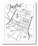 Austin Urban Illustrated Map
