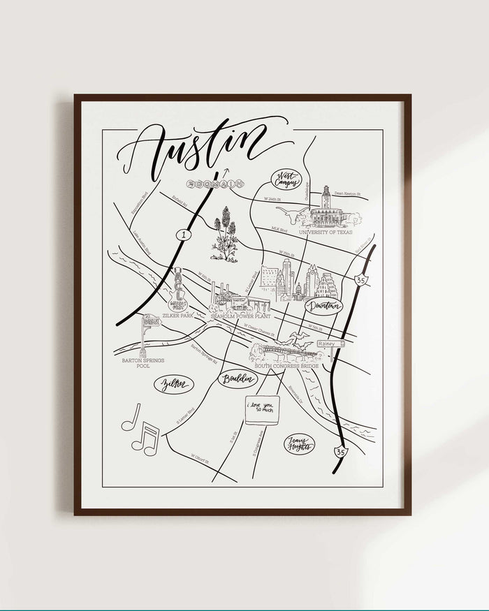 Austin Urban Illustrated Map