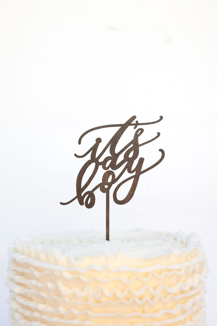 It's A Boy Cake Topper