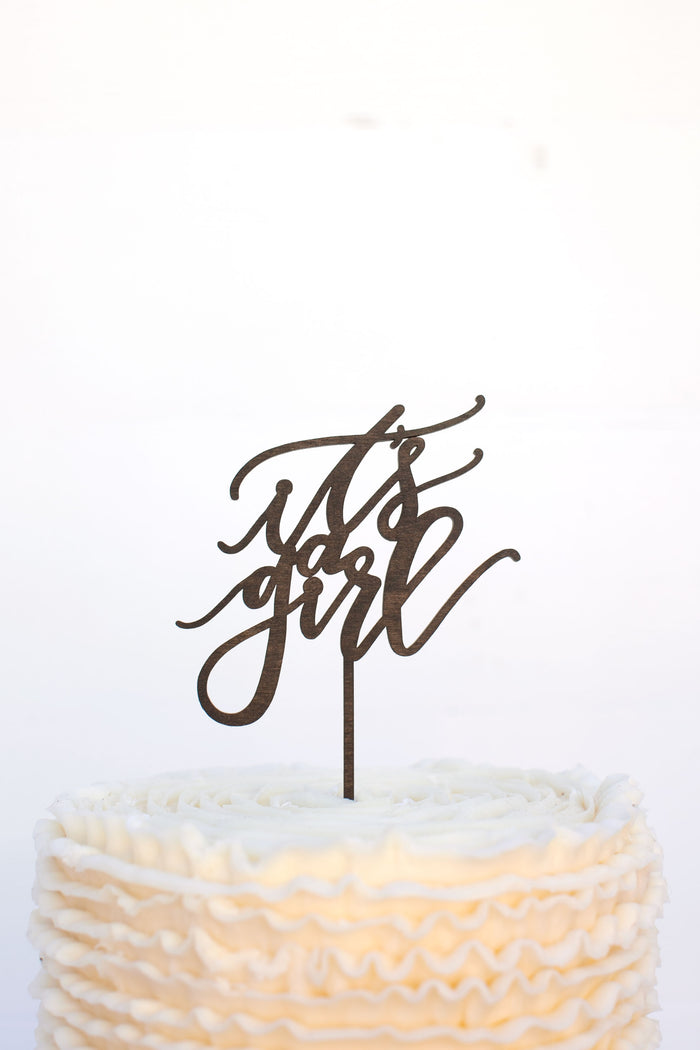 It's A Girl Cake Topper