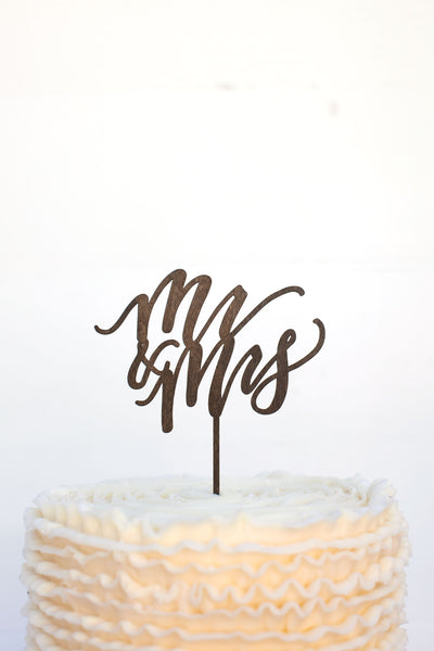 Mr & Mrs Cake Topper