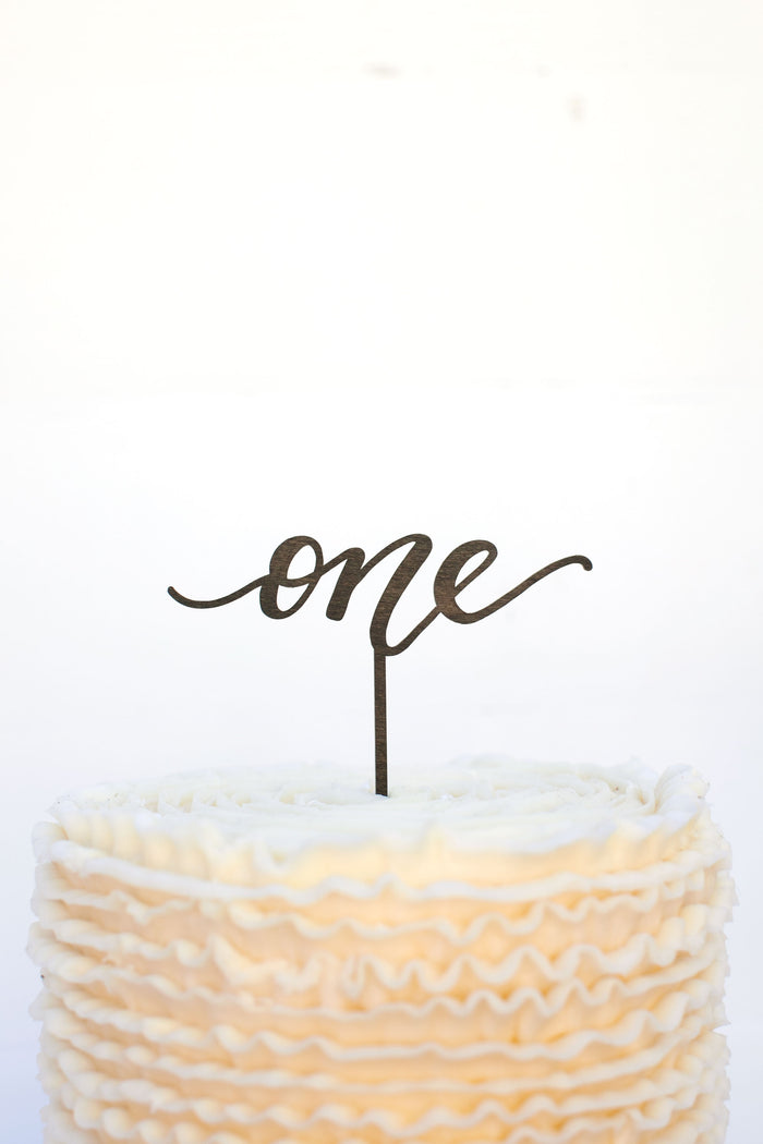 One Cake Topper