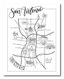 San Antonio Urban Illustrated Map