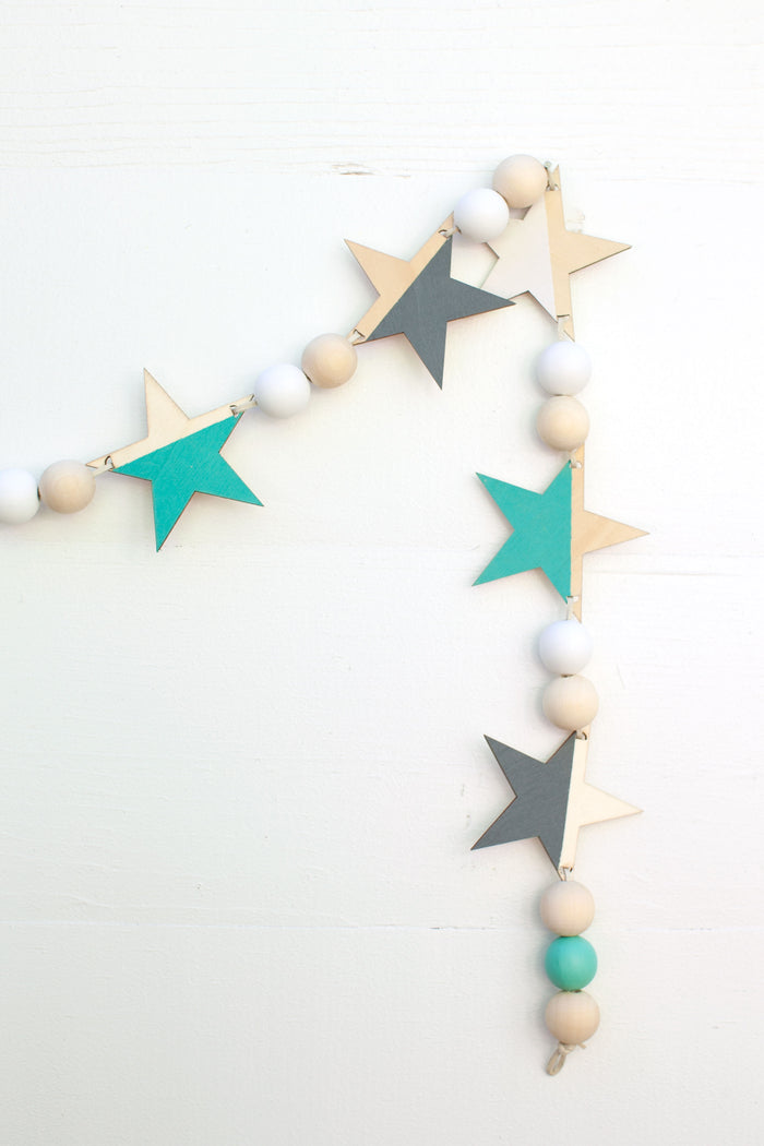 Star Garland - Teal *SALE ITEM*