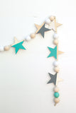 Star Garland - Teal *SALE ITEM*